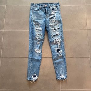 AE size 8 next level stretch hi-rise jegging